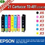 KIT 21 Cartridges EPSON 481 482 483 484 485 486 PER Epson Stylus Photo R340 RX500 RX600 RX620 RX640 R320 R300 R220 R200
