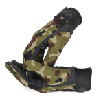 MILITARY STYLE GLOVES COLOR CAMO FOR MOTORCYCLES OR GYM >> NON-SLIP GRIP AND CUFF LOCK