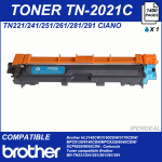 LASER TONER CARTRIDGE, COMPATIBLE PRINTER BROTHER TN221 / 241/251/261/291 C cyan 1400 PAGES