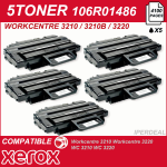 5 Compatible Toner For Xerox And Samsung Workcentre 3210 3210vn 3220 3220vdn Xl 5000 Copies Code 106r01486