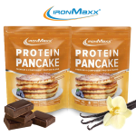 PREPARATION FOR PROTEIN PANCAKES, IRONMAXX PROTEIN PANCAKE 300G VANILLA AND CHOCOLATE FLAVOR (68% PROTEIN, 198KCAL PER PORTION)