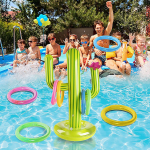 INFLATABLE CACTUS WITH RINGS, GAMES FOR CHILDREN SEA BEACH