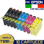 10 cartucce T1285 per Epson SX125 SX130 BX305F SX425W SX235W SX230 SX430W S22
