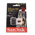 64 GB MICRO SD SANDISK EXTREME PRO UHS-I CARD -A2 U3  PRO microSDXC™ 170 MB/s