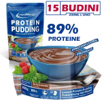 PREPARATION FOR IRONMAXX PROTEIN PUDDING, PROTEIN PUDDING, 300G CHOCOLATE AND VANILLA FLAVOR (84% PROTEIN, 112KCAL PORTION)