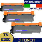 3 PIECES LASER TONER CARTRIDGE, COMPATIBLE PRINTER BROTHER TN660 / 2320/2345/2350/2370/2380 BLACK 2600 PAGES
