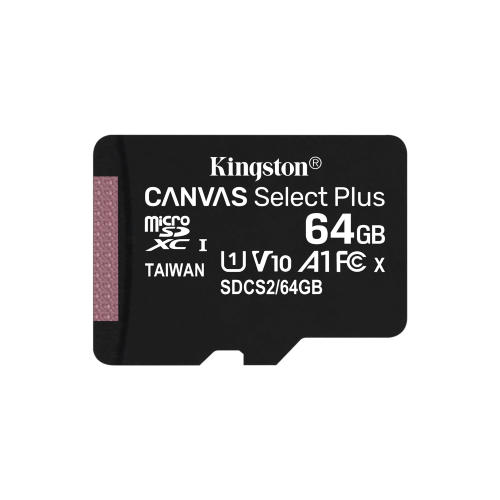 MICRO SD MEMORY CARD KINGSTON CANVAS PLUS MICROSD 64GB