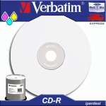 CD-R VERBATIM 52X 80 MIN  700MB TERMAL  PRINTABLE ( IN CAKEBOX DA 100 PEZZI ) MEDI DISC CD MEDICALI STAMPA TERMICA