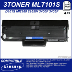 3 Toner per Samsung MLT-D101S ML2165 SCX3405 ML2160 ML2161 ML-2168 D101 SF760