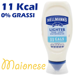 MAIONESE EXTRA SUPER LIGHT SOLO  11 KCAL 0.1 ZERO GRASSI PER PORZIONE Hellmanns Lighter Than Light Mayonnaise, 430 ml Bottle