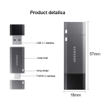 Samsung DUO Plus USB 3.1 Flash Drive 32GB Metal Type C Memory Stick Pendrive for smartphone tablet computer