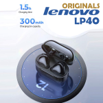 LENOVO LivePods LP40 Cuffie Semi-in-ear Bluetooth 5.0 con Controllo Touch, Cancellazione del Rumore, Impermeabili, con interfaccia MIC di Type C