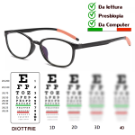 Occhiali da lettura ultraleggeri TTC per PC unisex Montatura a lunetta  per presbiti ad alta definizione 