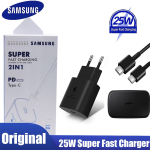 ORIGINALE SAMSUNG Caricabatterie Super Fast Charging (25W) con cavo da USB Type-C a USB Type-C