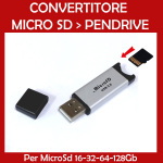 Usb Adapter With Led From Micro Sd To Pendrive