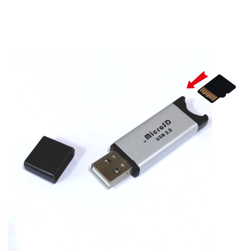 ADATTATORE USB CON LED DA MICRO SD A PENDRIVE
