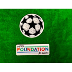 LA PATCH DELLA CHAMPIONS CON SPONSOR UEFA CHILDREN FONDATION
